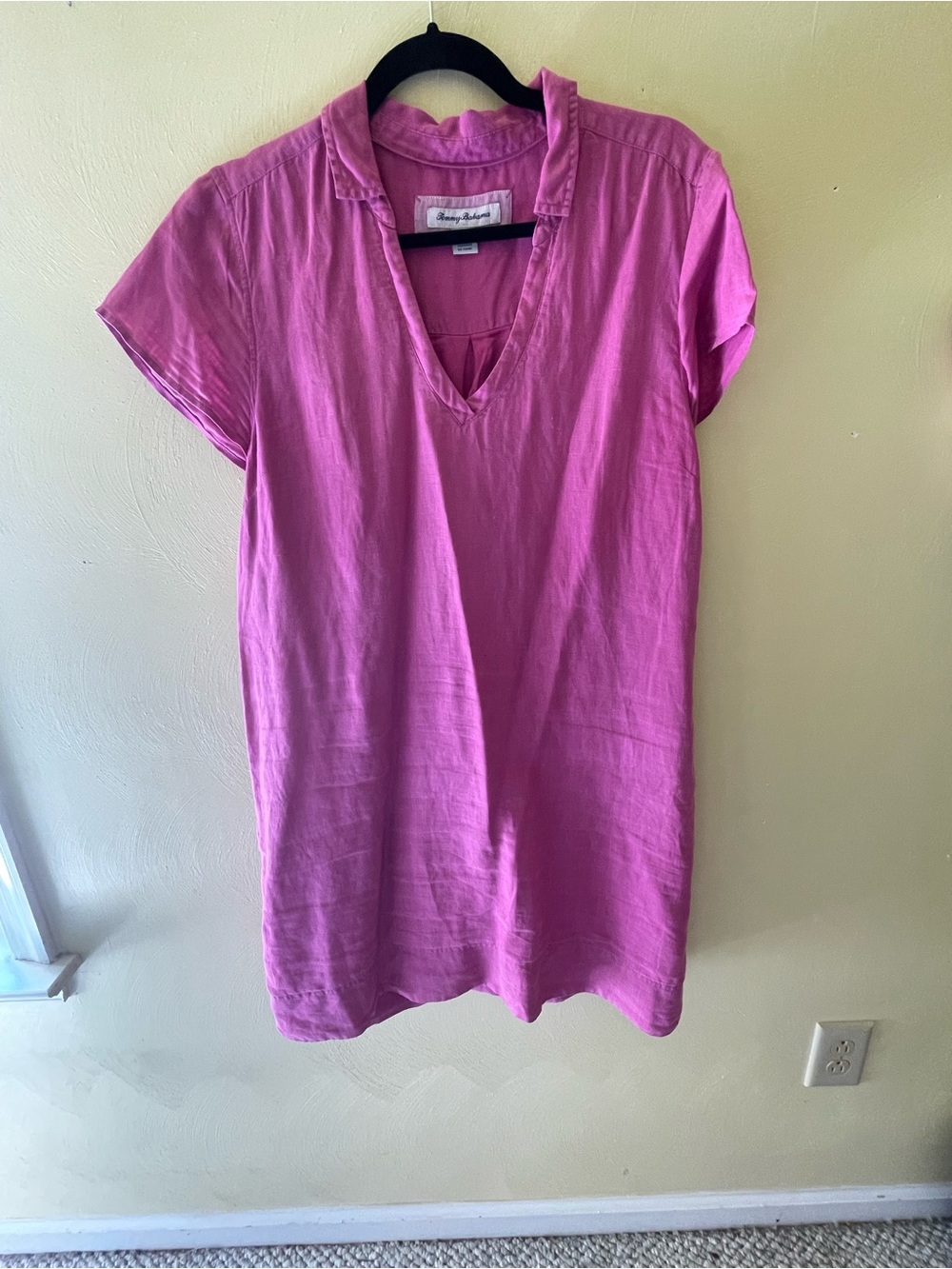 Tommy Bahama Fuchsia Short Sleeve V-Neck Dress